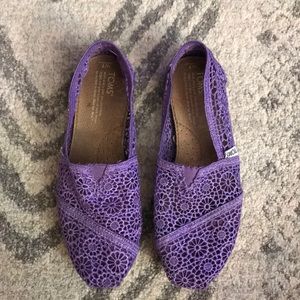 Purple Crochet Toms